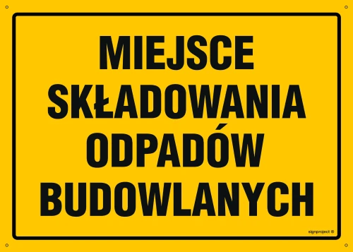   OA210 Miejsce składowania odpadów budowlanych OA210_800x570_FN FN - Folia samoprzylepna