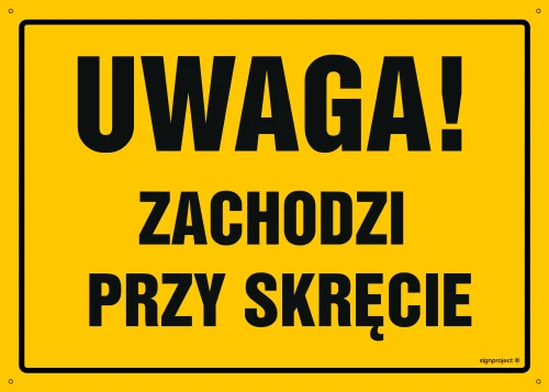   OA044 Uwaga! Zachodzi przy skręcie OA044_300x215_FN FN - Folia samoprzylepna